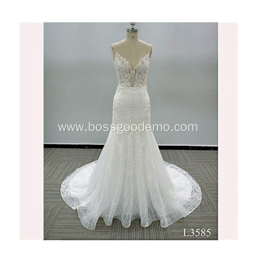 Custom Made Detachable lace african bustier mermaid wedding dress bridal gown